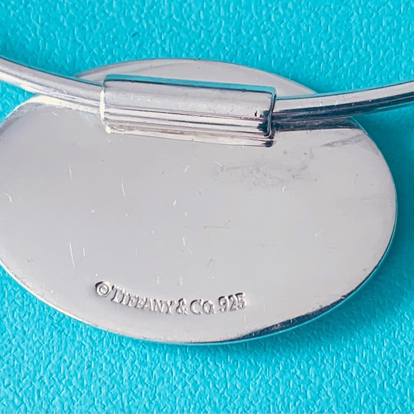 Tiffany & Co XL oval tag wire necklace - Picture 6 of 9